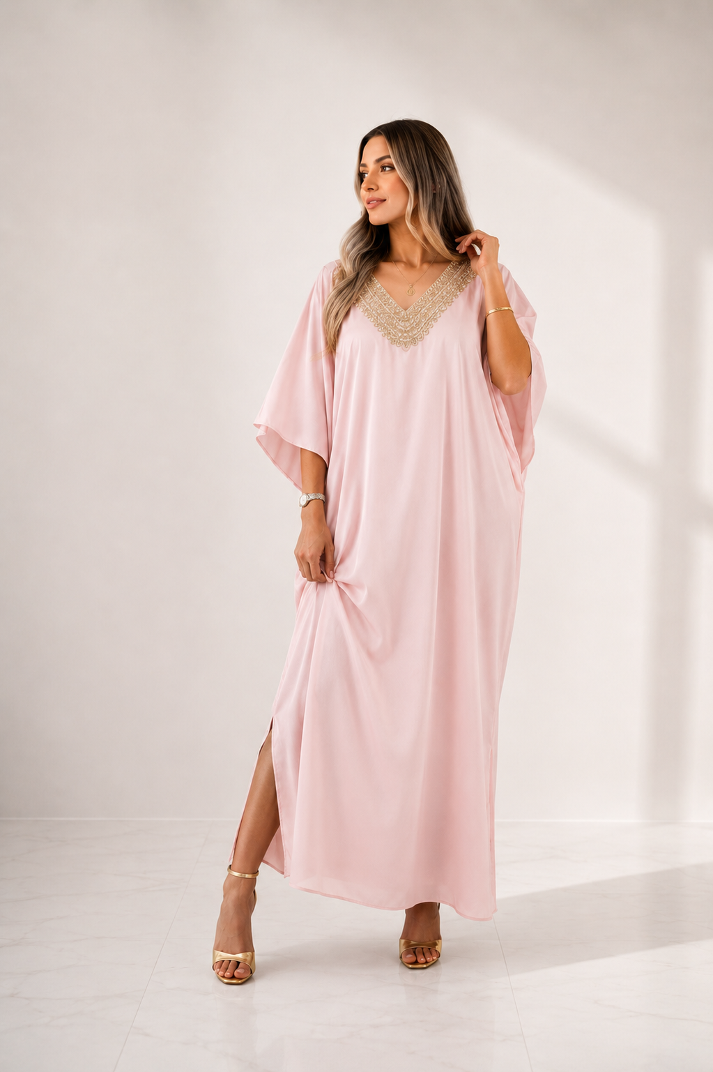 Robe Raya – Robe longue brodée | Hiya Collection