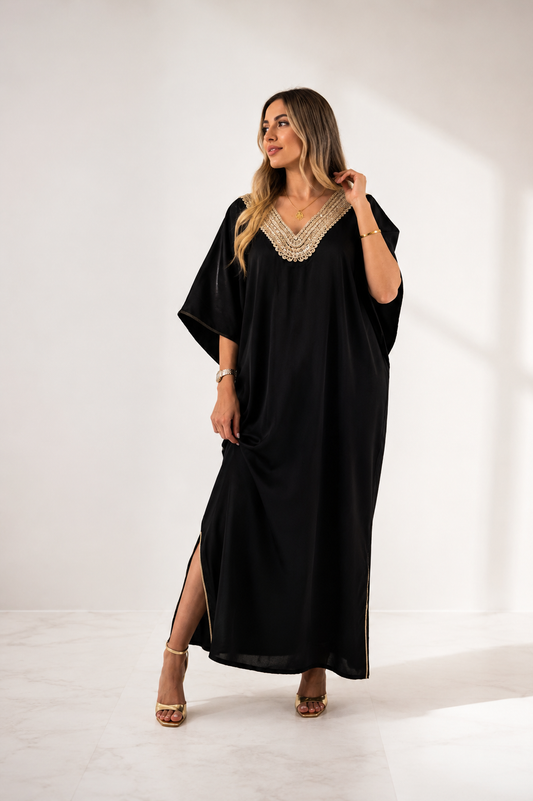 Robe Raya – Robe longue brodée | Hiya Collection